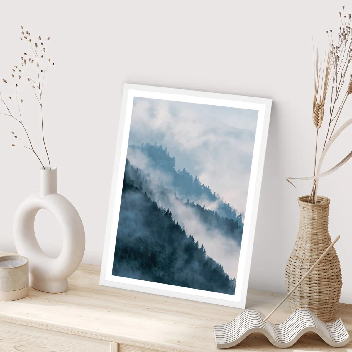 Poszter fekete keretben - A hegyek misztikája - 61x91 cm