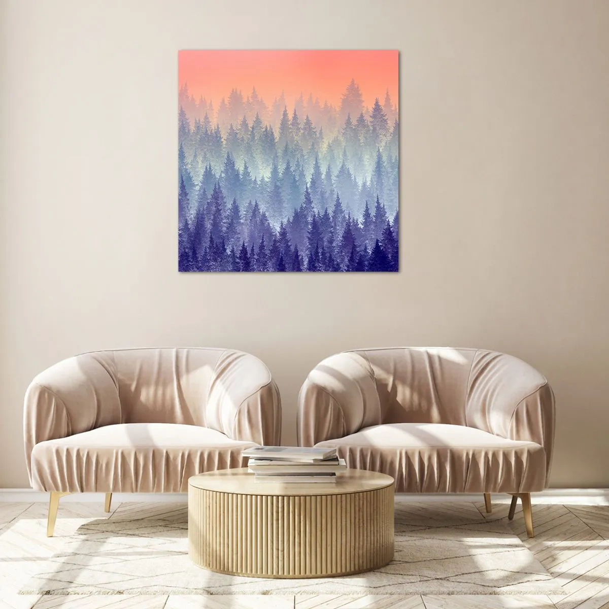 Üveg kép - Magasra, magasabbra, az egekig - 40x40 cm