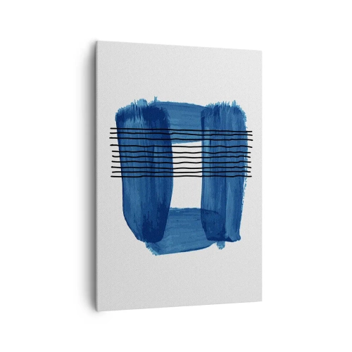 Vászonkép - Kékes-fekete - 70x100 cm