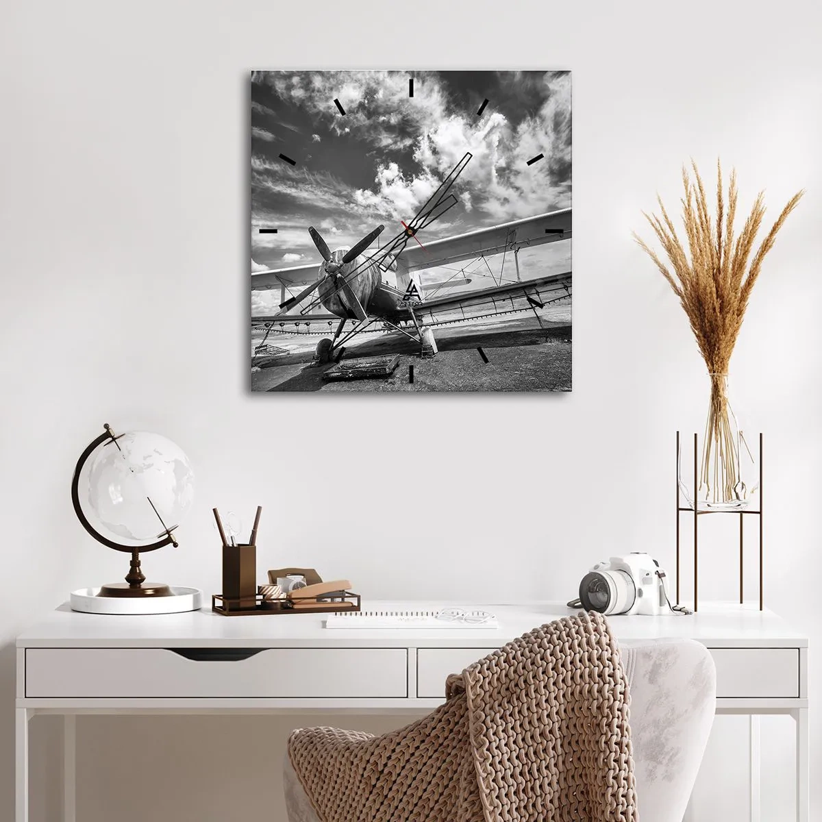 Falióra, Óra - Alig várom! - 40x40 cm