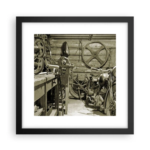 Poszter fehér keretben - Władek bácsi fészerében - 30x30 cm