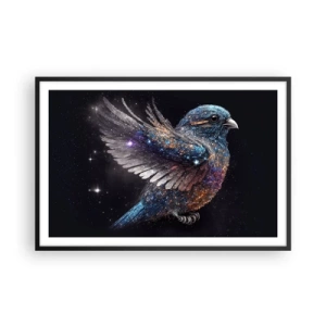 Poszter fehér keretben - Gyémánt veréb - 91x61 cm