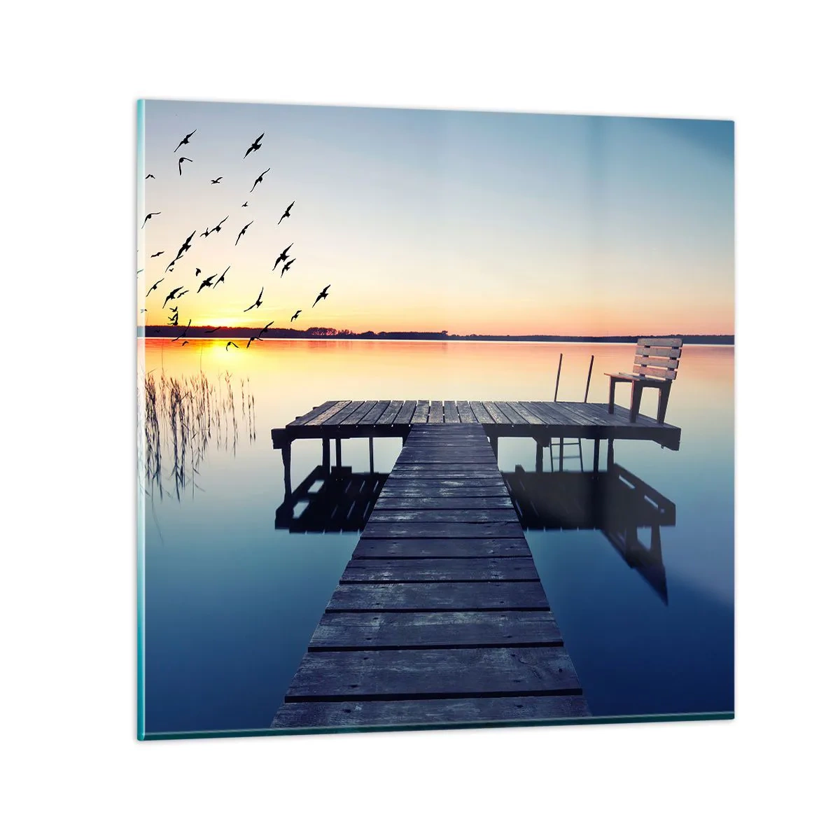 Üveg kép - Jó nap volt - 40x40 cm