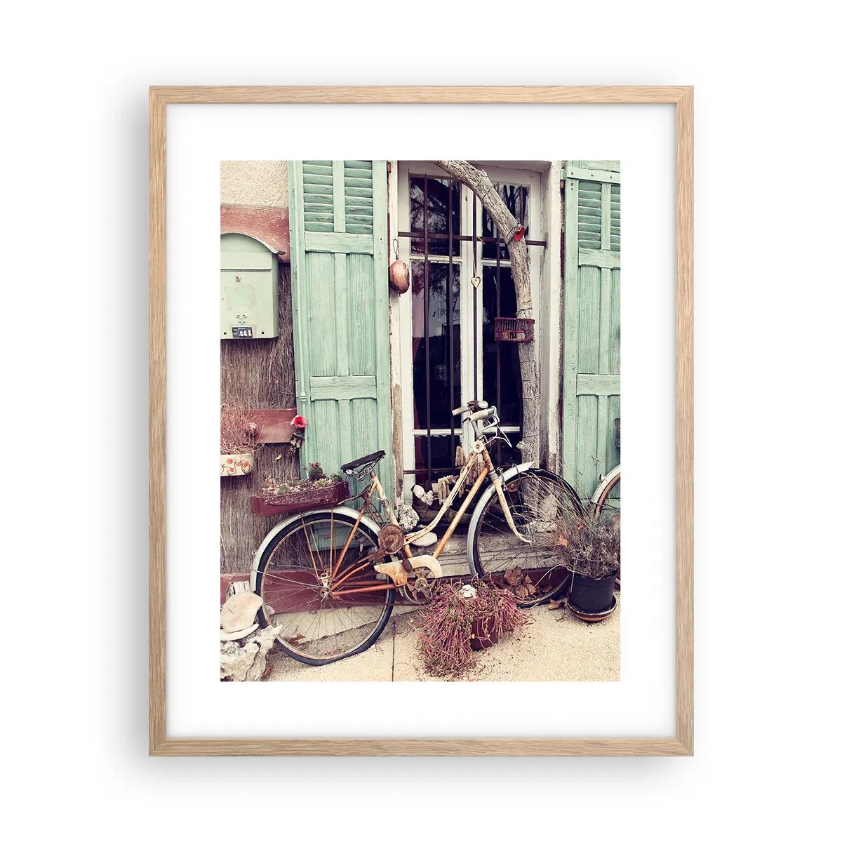 Poszter világos tölgy keretben - Éljen a tartomány - 40x50 cm