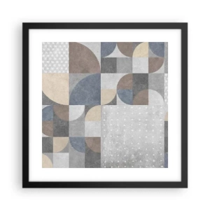 Poszter fehér keretben - Kerámia fantázia - 40x40 cm