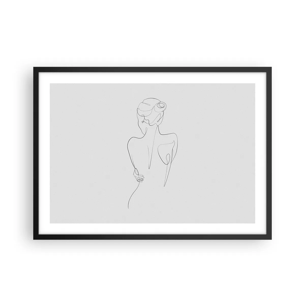 Poszter fehér keretben - Testzene - 70x50 cm