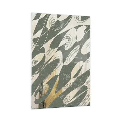 Üveg kép - Ritmikus absztrakció - 70x100 cm