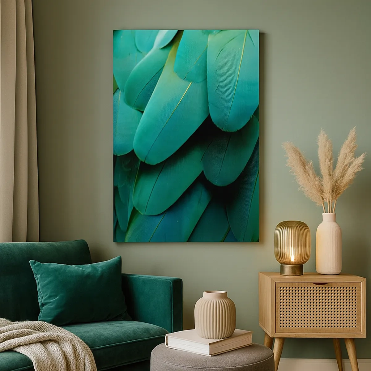 Vászonkép - A papagájtermészet precizitása - 50x70 cm