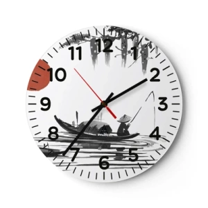 Falióra, Óra - Ázsiai délután - 40x40 cm