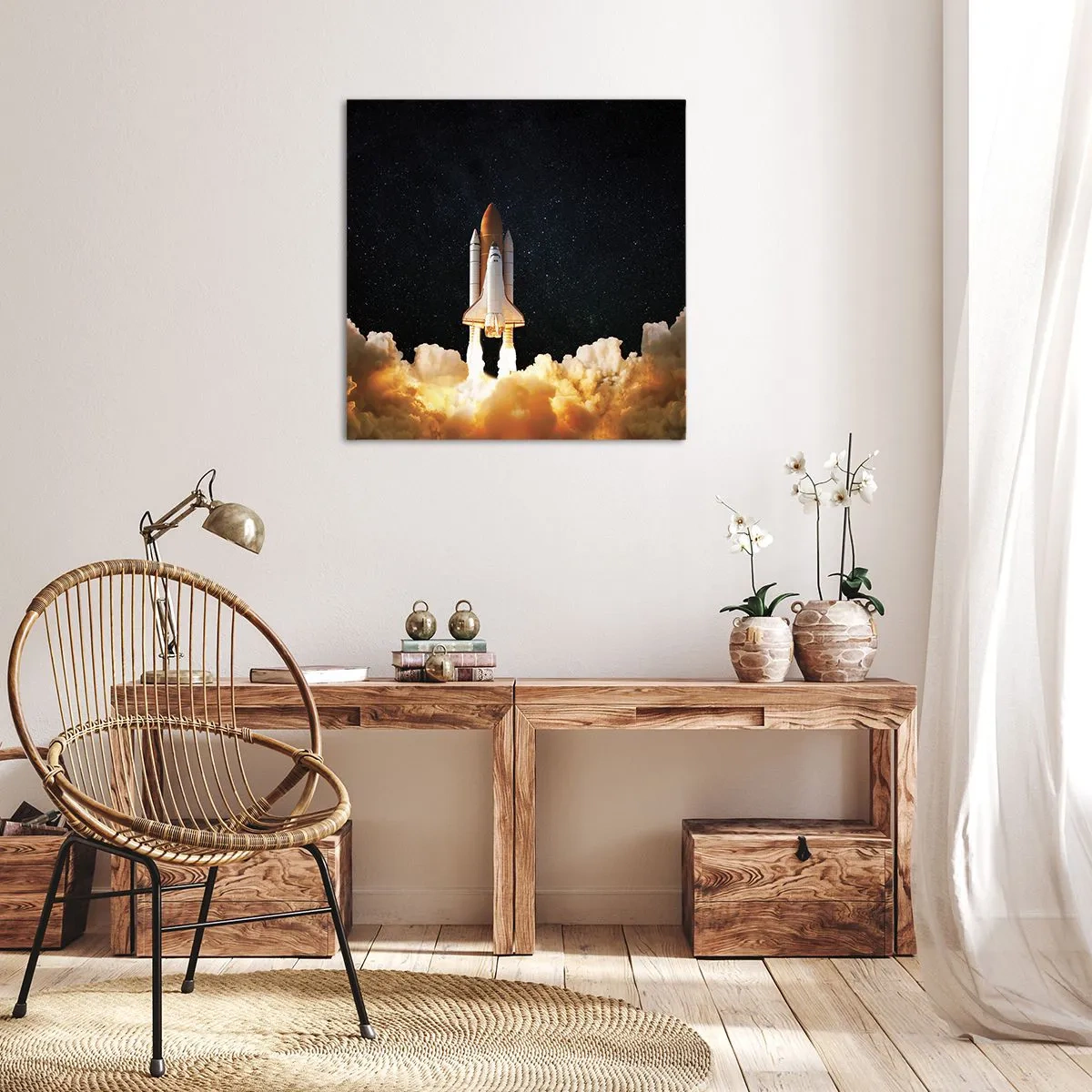 Vászonkép - Ad astra! - 50x50 cm