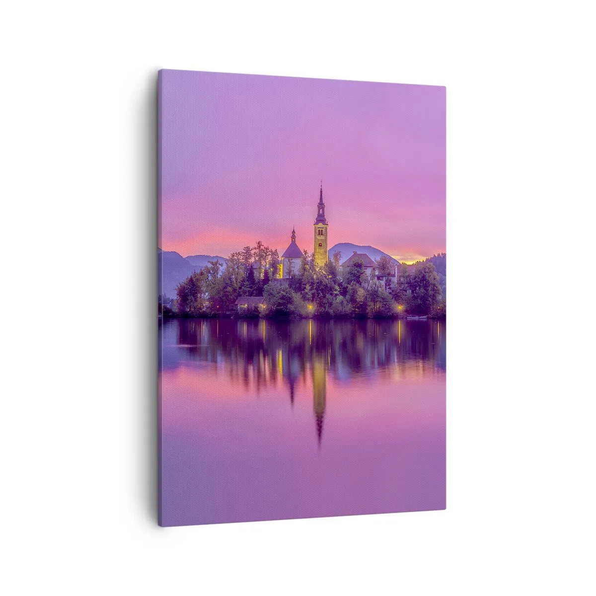 Vászonkép - Mesebeli sziget alkonyatkor  - 50x70 cm
