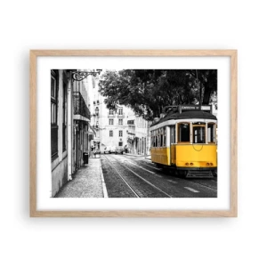 Poszter világos tölgy keretben - És egy fado a háttérben - 50x40 cm