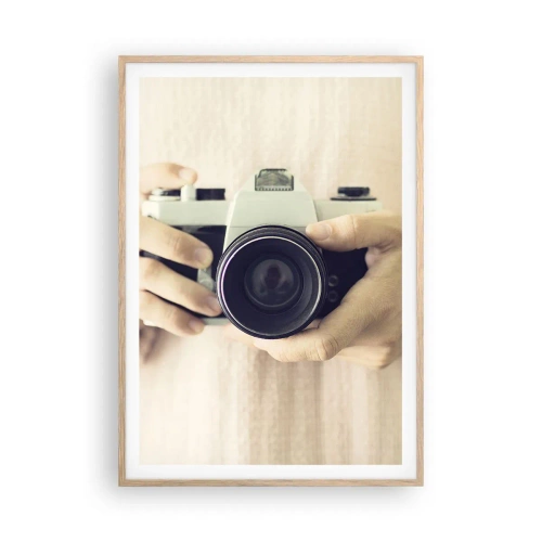 Poszter világos tölgy keretben - Többet látni... - 70x100 cm