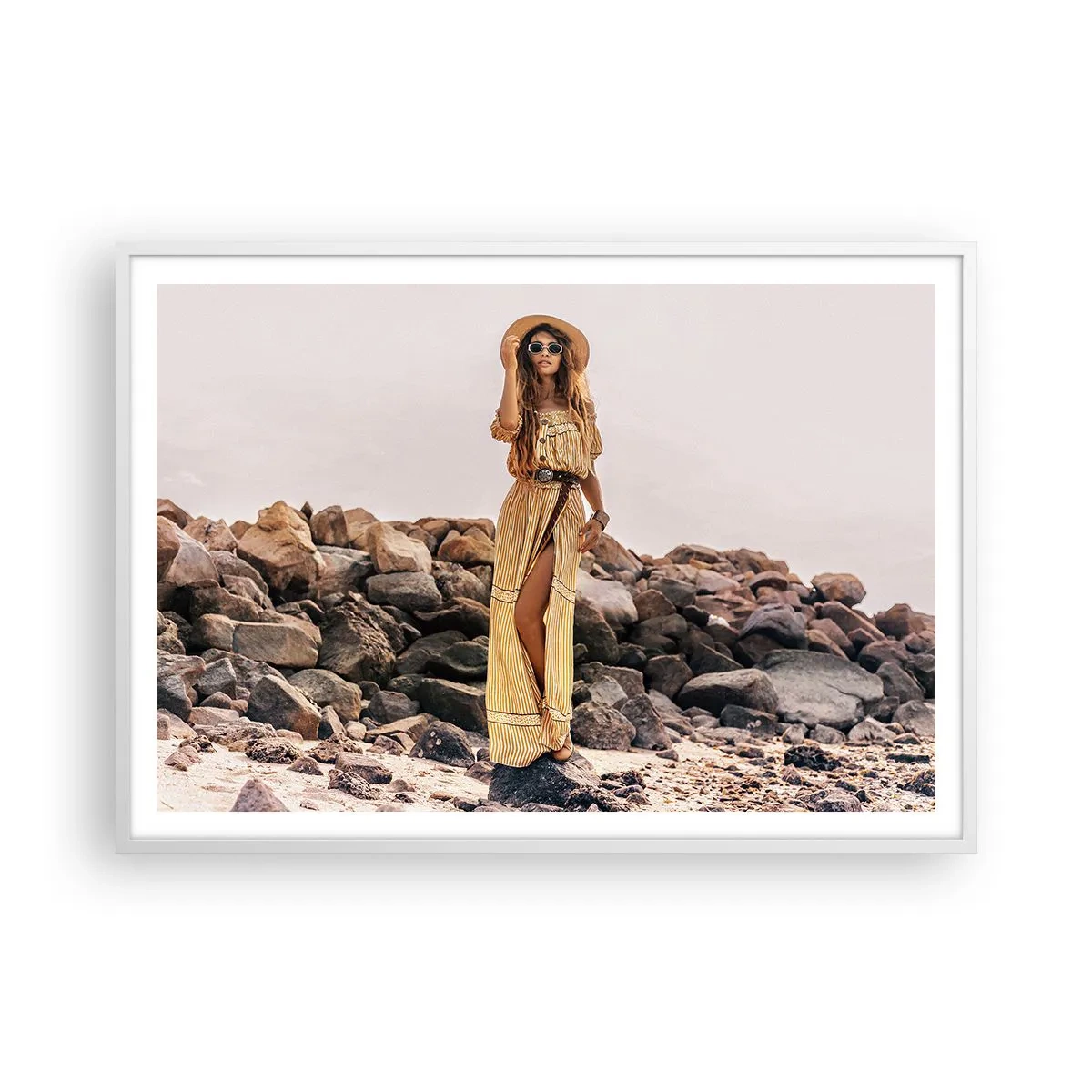 Poszter fekete keretben - A kövek varázsa - 100x70 cm