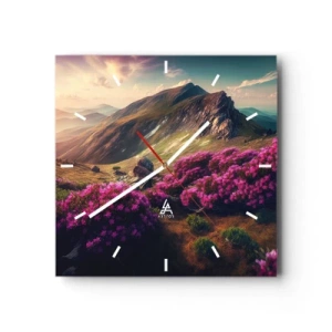 Falióra, Óra - Nyár a hegyekben - 30x30 cm