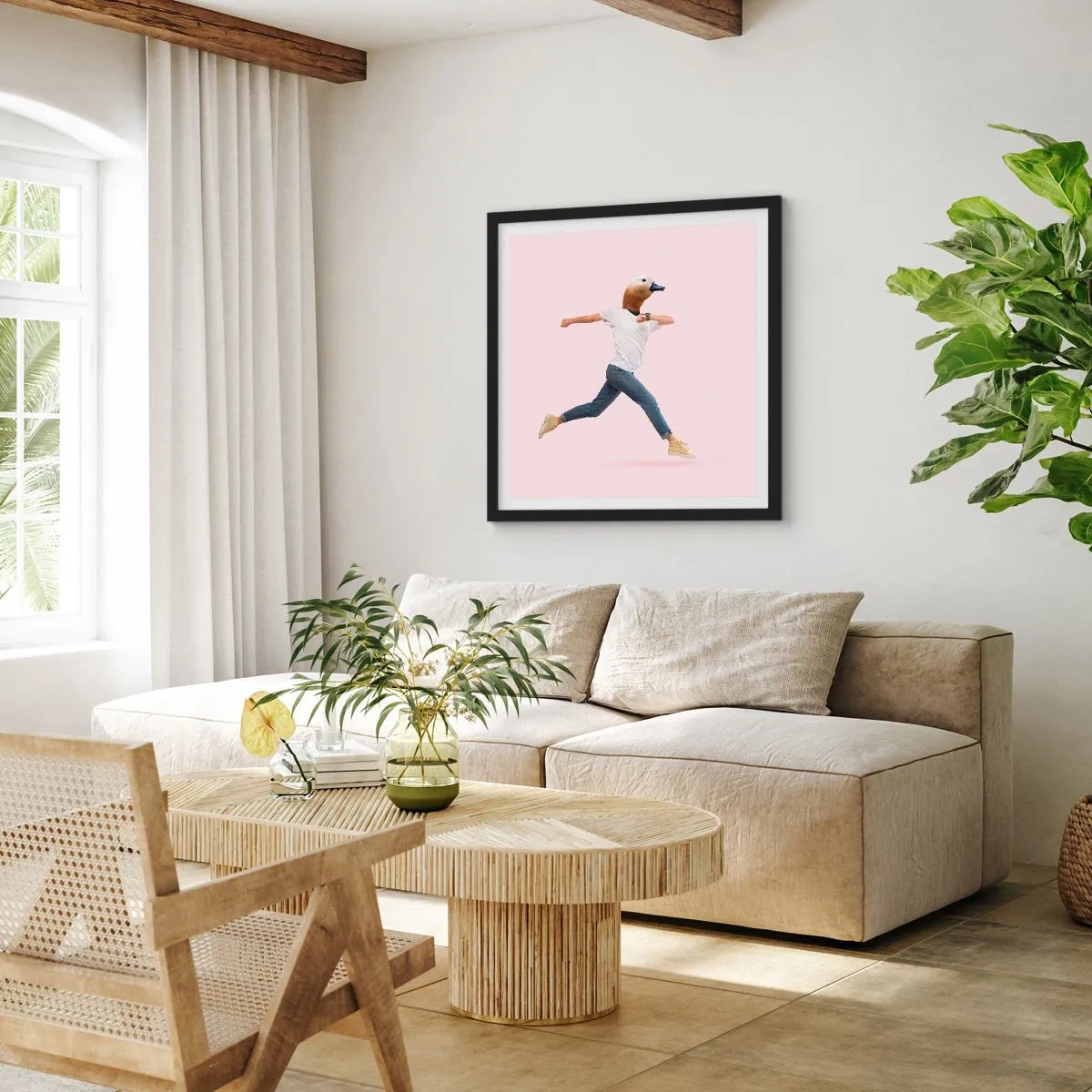 Poszter fehér keretben - Egy csipetnyi abszurditás - 40x40 cm