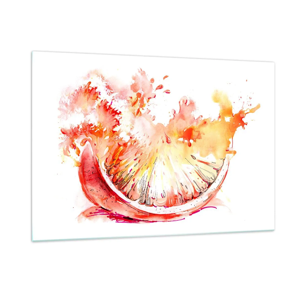 Üveg kép - Lédús frissítés - 120x80 cm