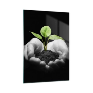 Üveg kép - Szeretem a természetet, védem azt - 50x70 cm