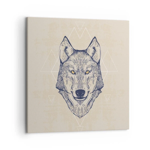 Vászonkép - Átható tekintetű alfa - 50x50 cm