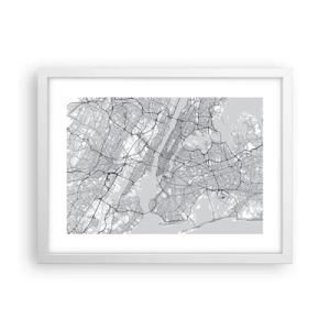 Poszter fekete keretben - Metropolisz anatómiája - 40x30 cm