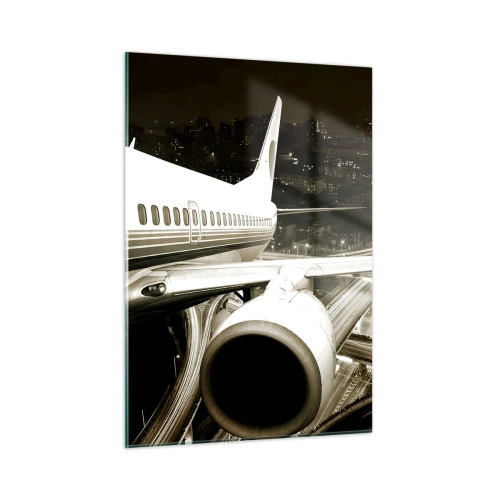 Üveg kép - Felrepülni az éjszakába - 50x70 cm