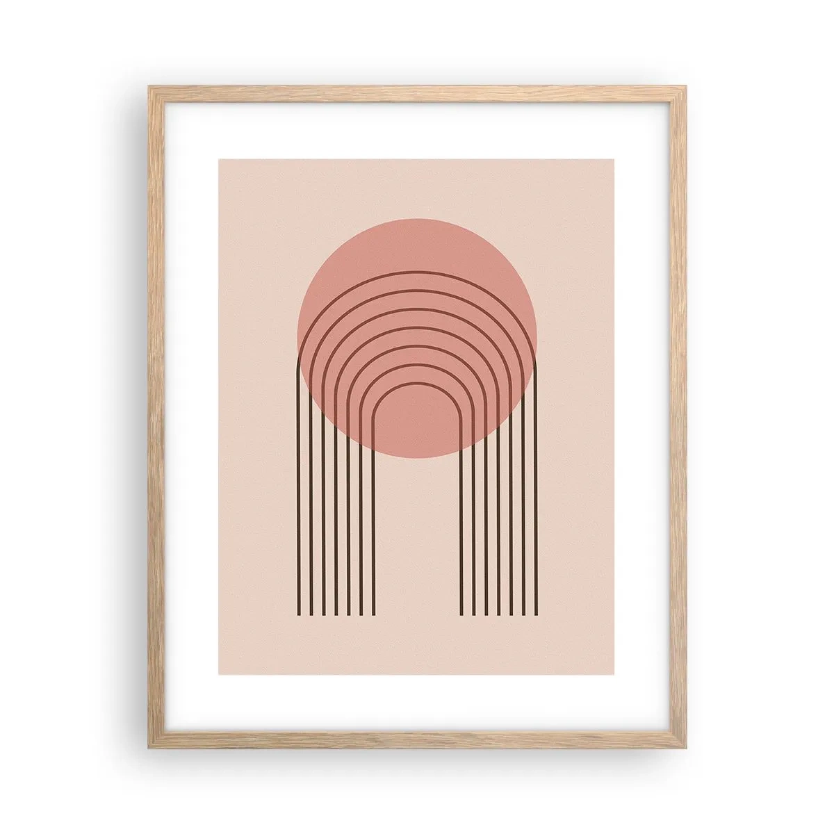 Poszter világos tölgy keretben - Ellenállhatatlan vonzalom - 40x50 cm