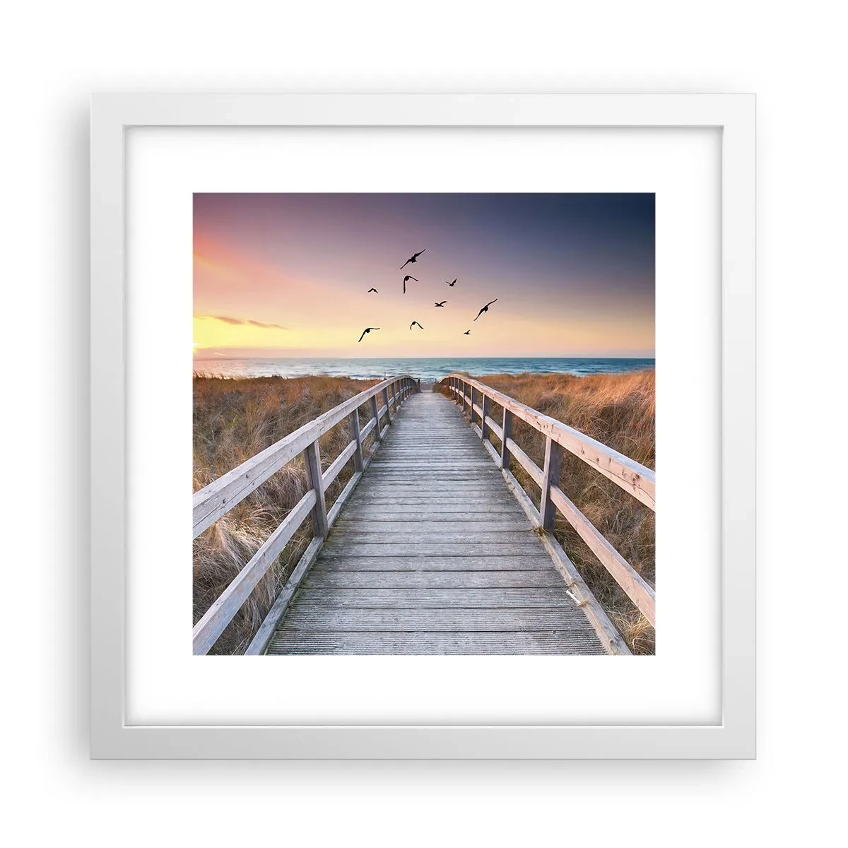 Poszter fekete keretben - Repülési tér - 30x30 cm