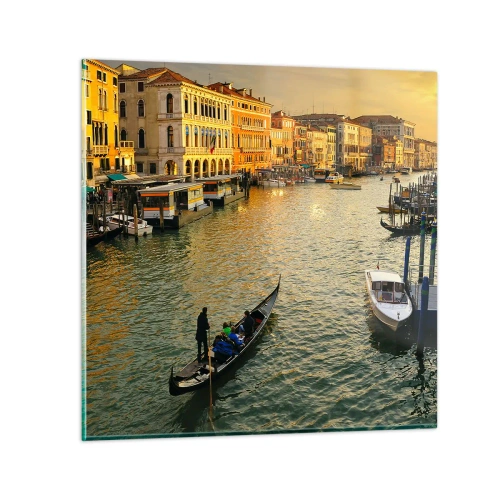 Üveg kép - Az utca napos oldalán - 30x30 cm