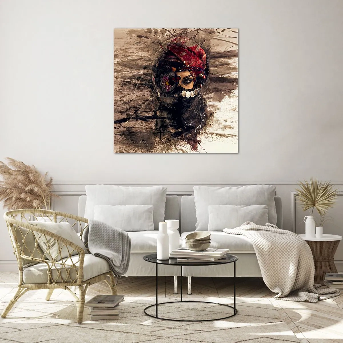 Üveg kép - Legalább riasztó - 60x60 cm