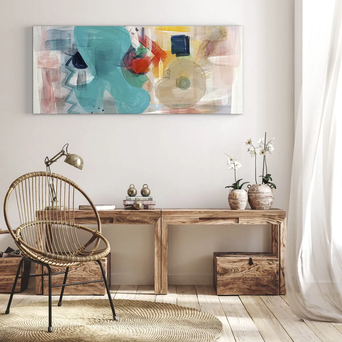 Vászonkép - Színes játék - 120x50 cm