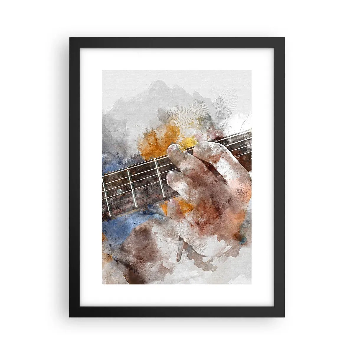 Poszter fehér keretben - Költészet a húrok között - 30x40 cm