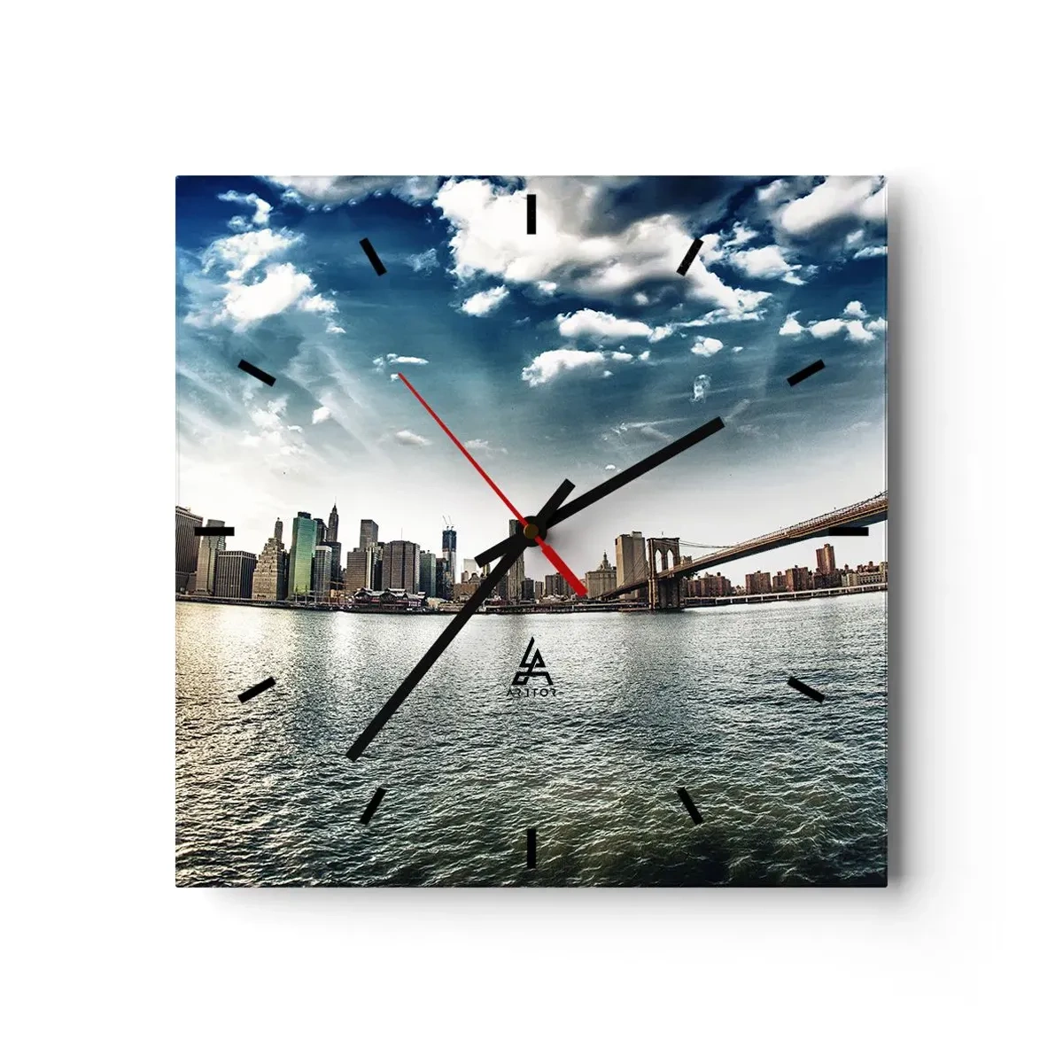 Falióra, Óra - Az üvegsziget - 30x30 cm