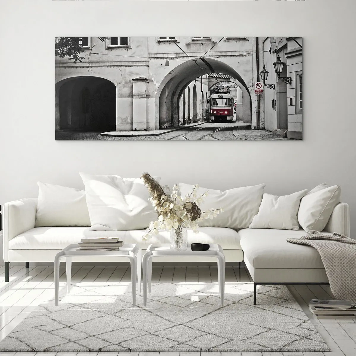 Üveg kép - A város labirintusán keresztül - 140x50 cm