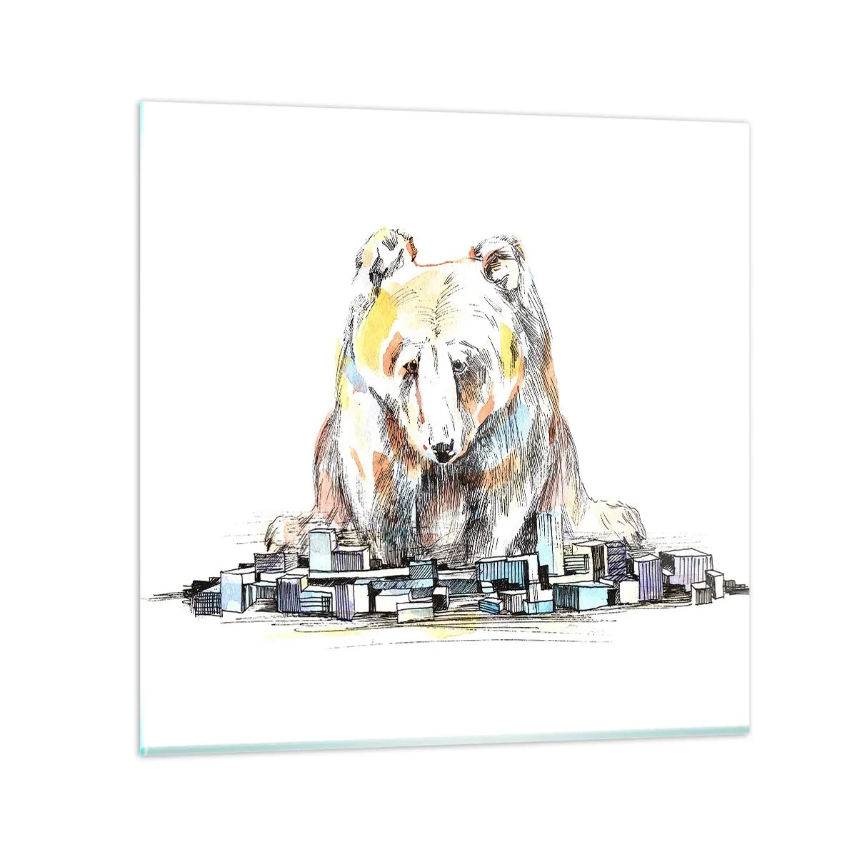 Üveg kép - Hogy lehet így élni? - 40x40 cm