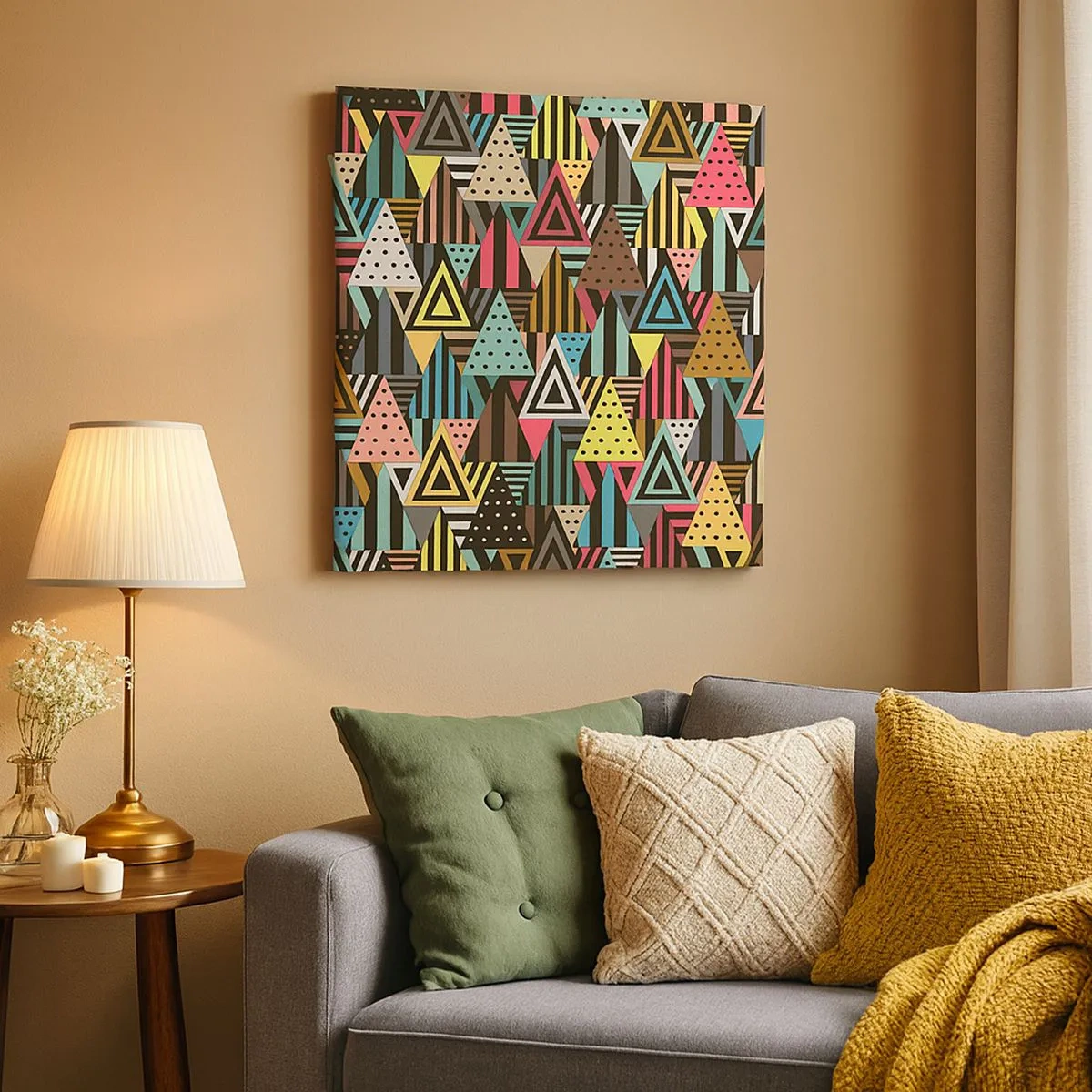 Vászonkép - Hármas ritmusban - 30x30 cm