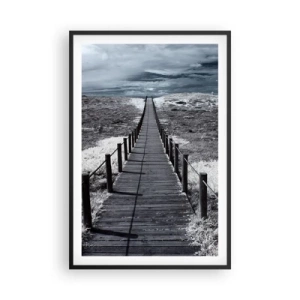 Poszter fehér keretben - Közvetlenül a tengerparton - 61x91 cm
