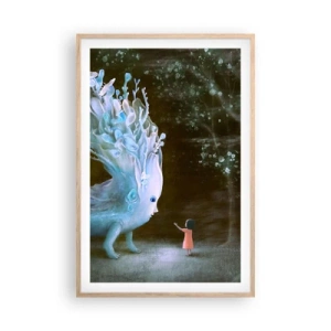 Poszter világos tölgy keretben - Fantasztikus találkozás - 61x91 cm