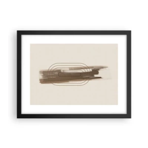 Poszter fehér keretben - Szürke fuvallat - 40x30 cm