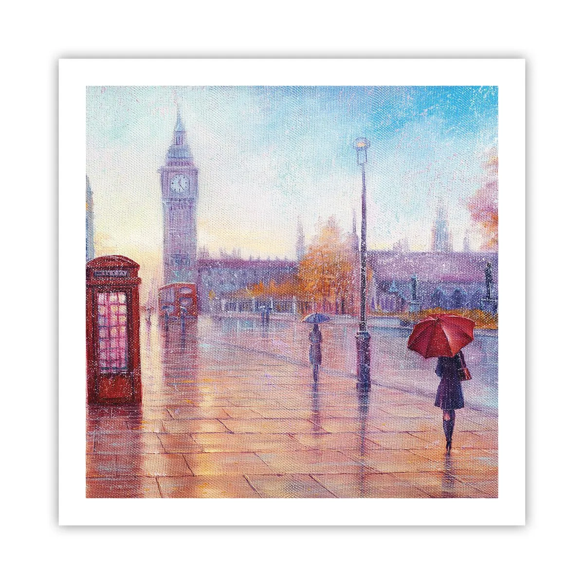Poszter - Őszi nap Londonban - 60x60 cm