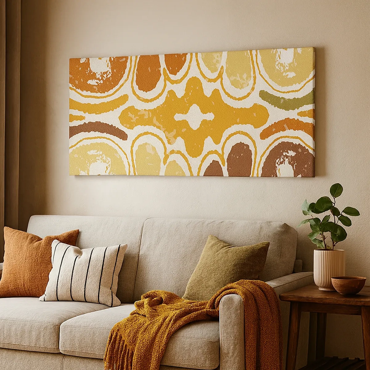 Vászonkép - Érzelmes absztrakció - 30x30 cm