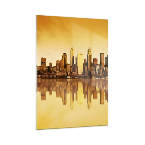 Üveg kép - A metropolisz csendje - 50x70 cm