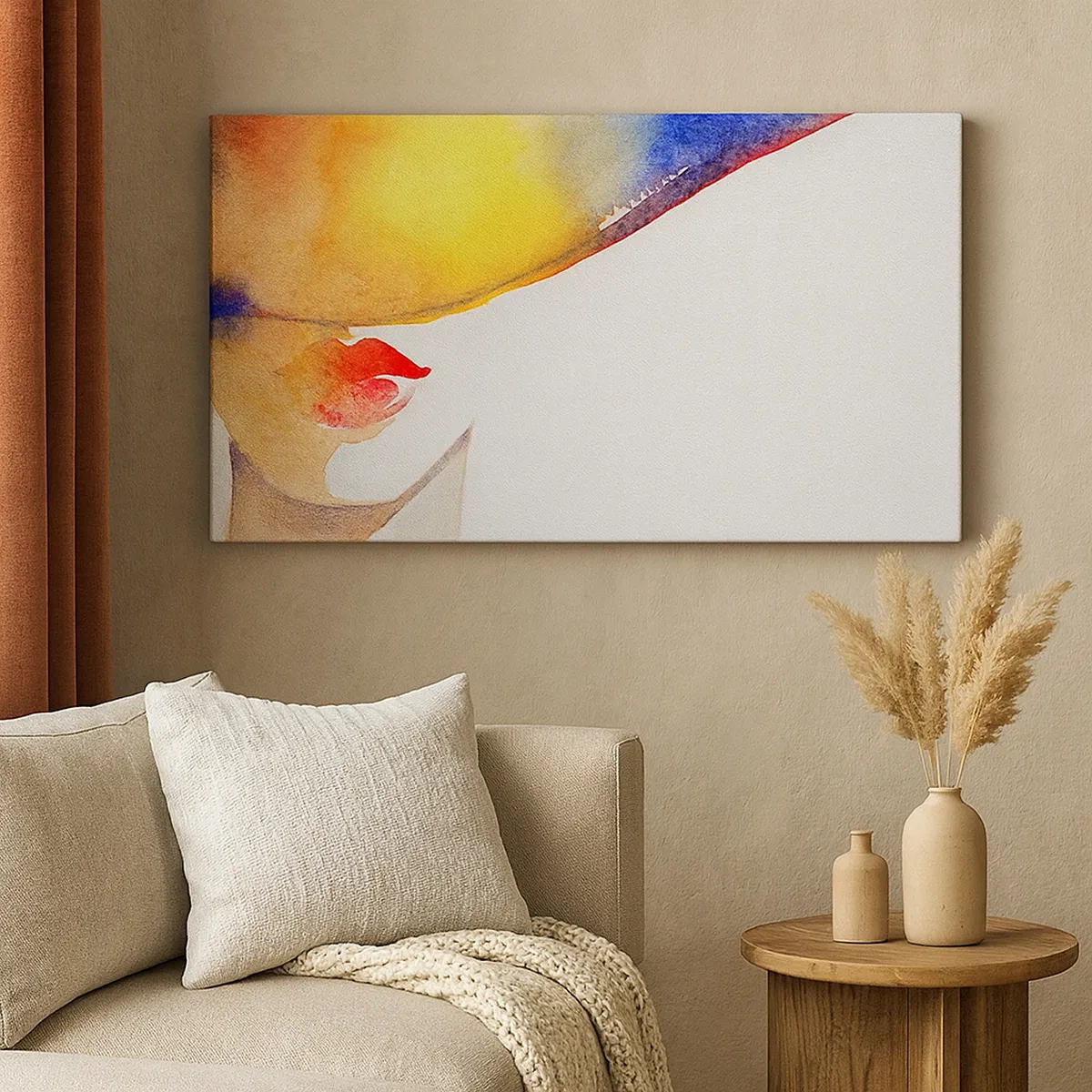 Vászonkép - Egy hölgy portréja    - 30x30 cm