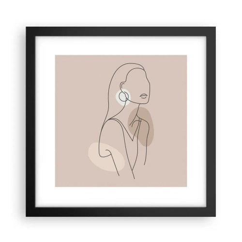 Poszter fehér keretben - Leány ikonja - 30x30 cm