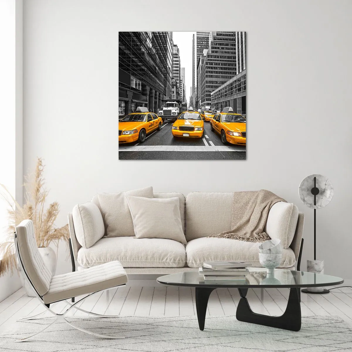 Üveg kép - Mi színezzük a várost - 60x60 cm