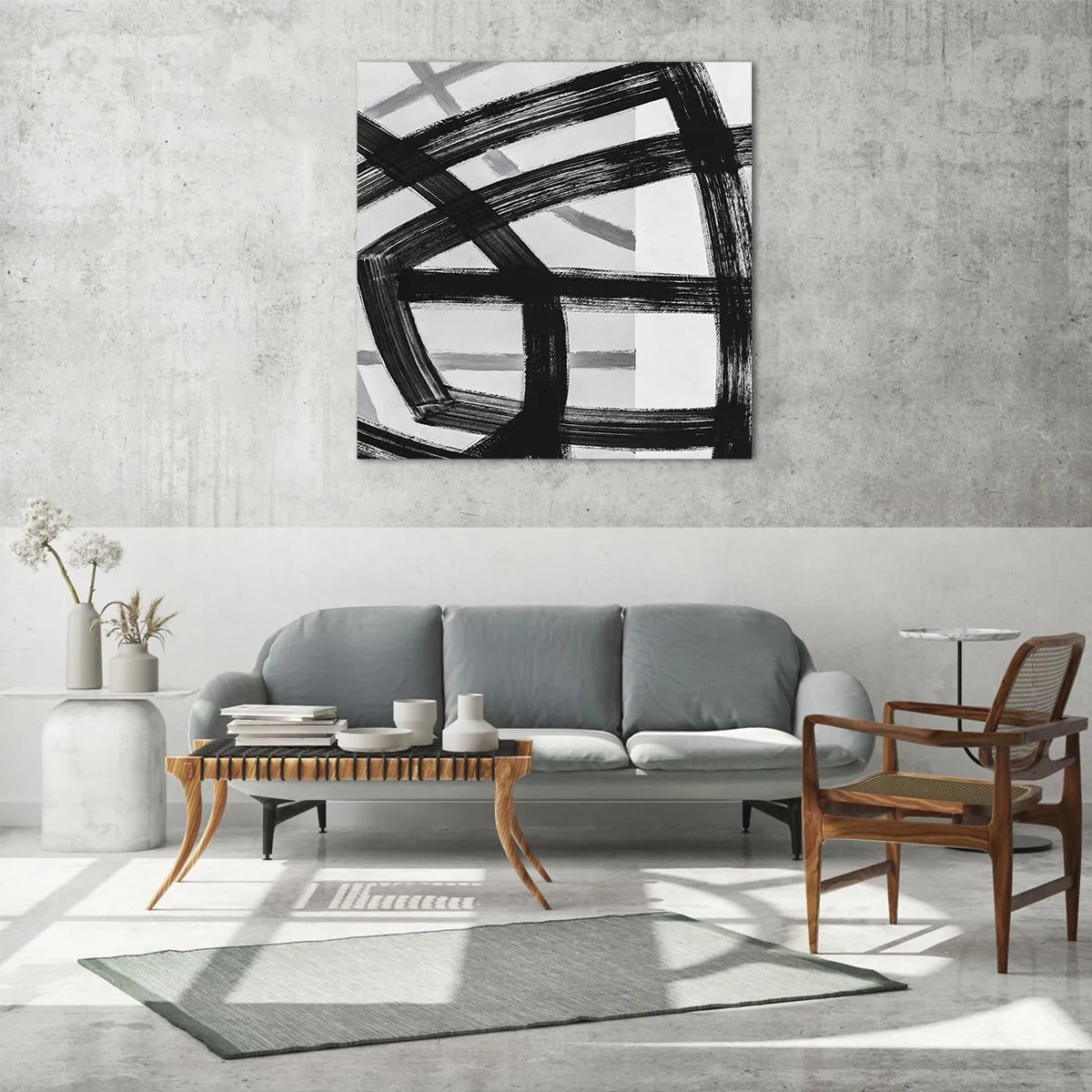 Üveg kép - Mélység építése - 40x40 cm