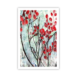 Poszter - Fa skarlát színben - 61x91 cm