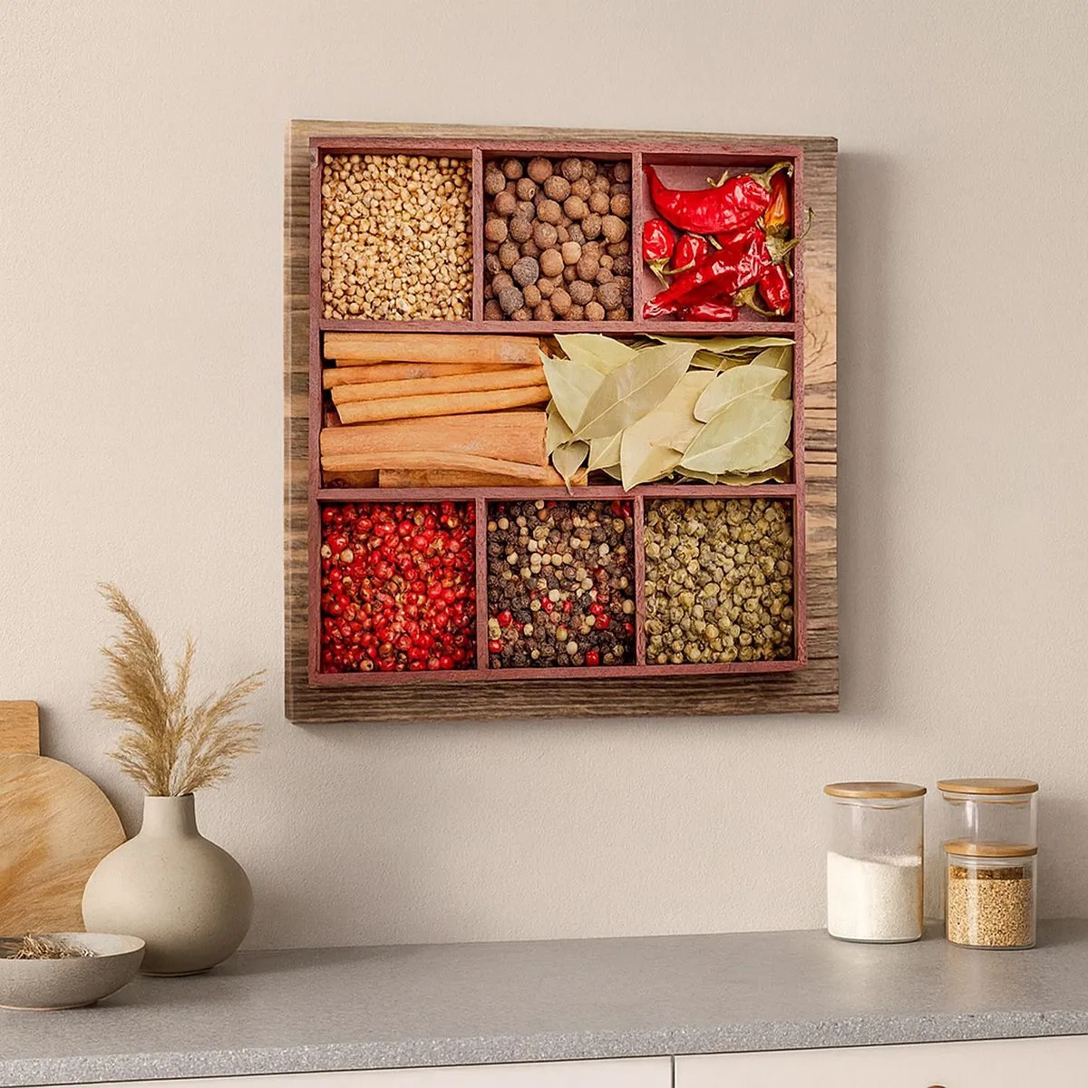 Vászonkép - Formarend, aromacsokor - 30x30 cm