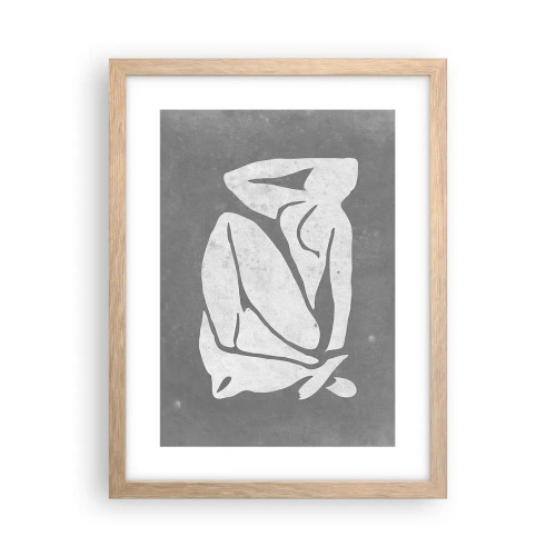 Poszter világos tölgy keretben - Álmélkodásban - 30x40 cm