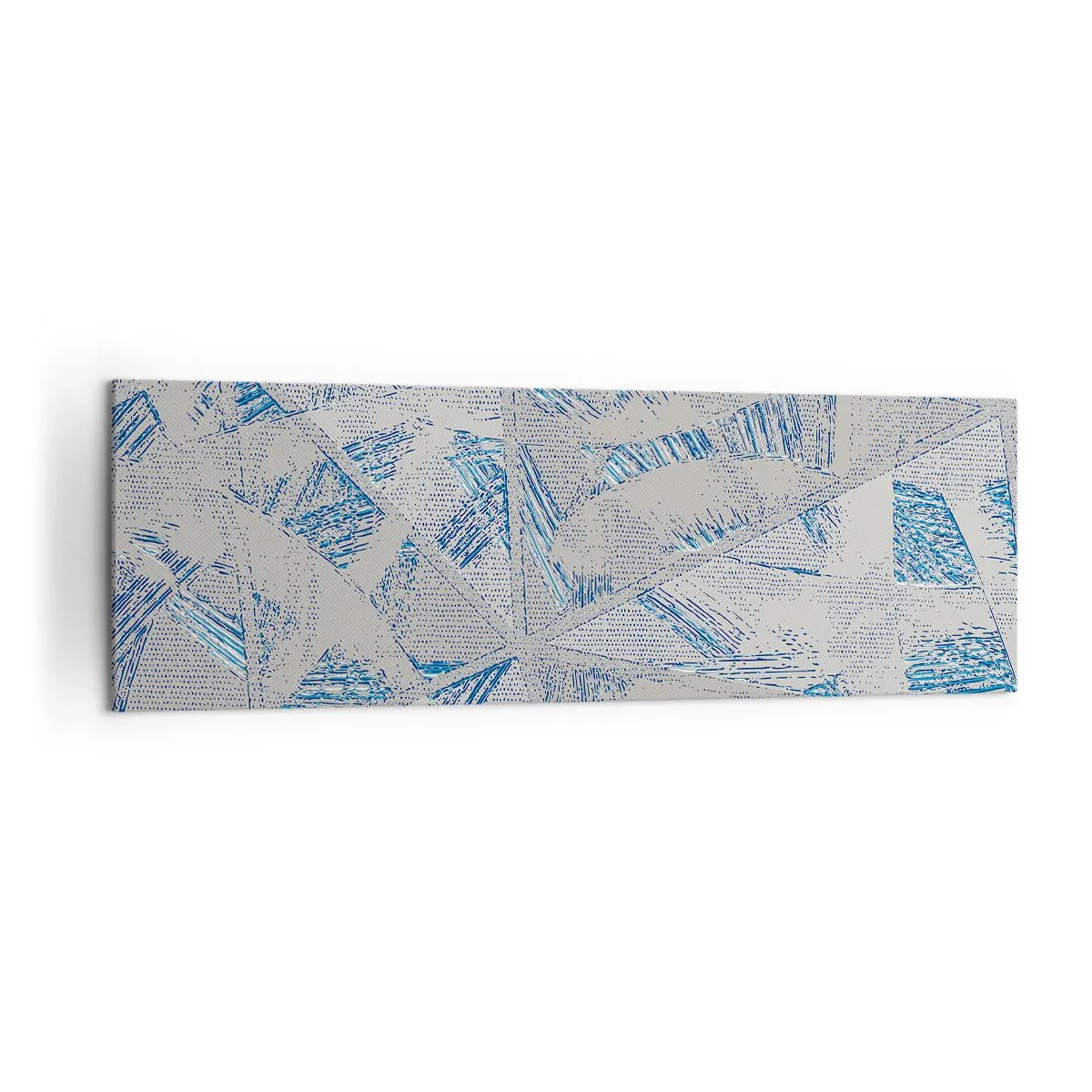 Vászonkép - A szürkéskék labirintusban - 160x50 cm