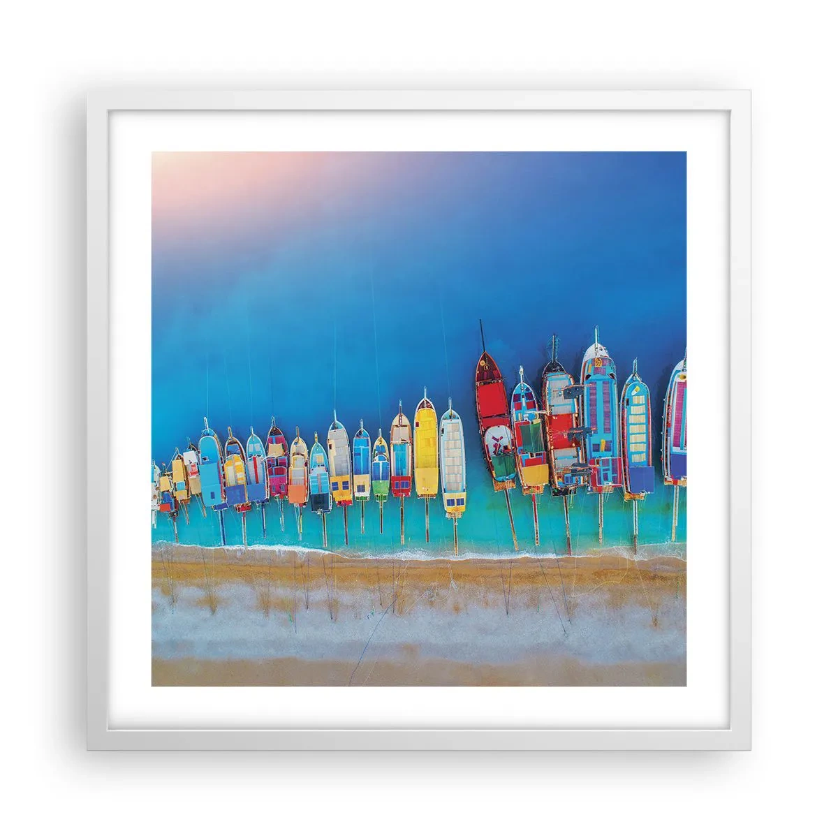 Poszter fekete keretben - Madártávlatból - 50x50 cm